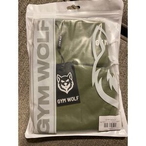 Gym Wolf Women's High Waisted Scrunch Leggings Size S Green Brand New